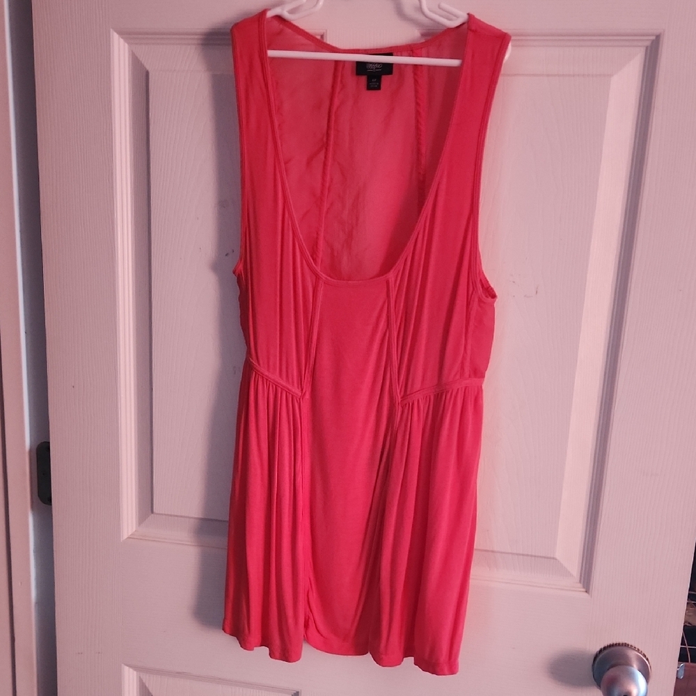 Mossimo Supply Co. Red Pink Sleeveless Relaxed Tank Top